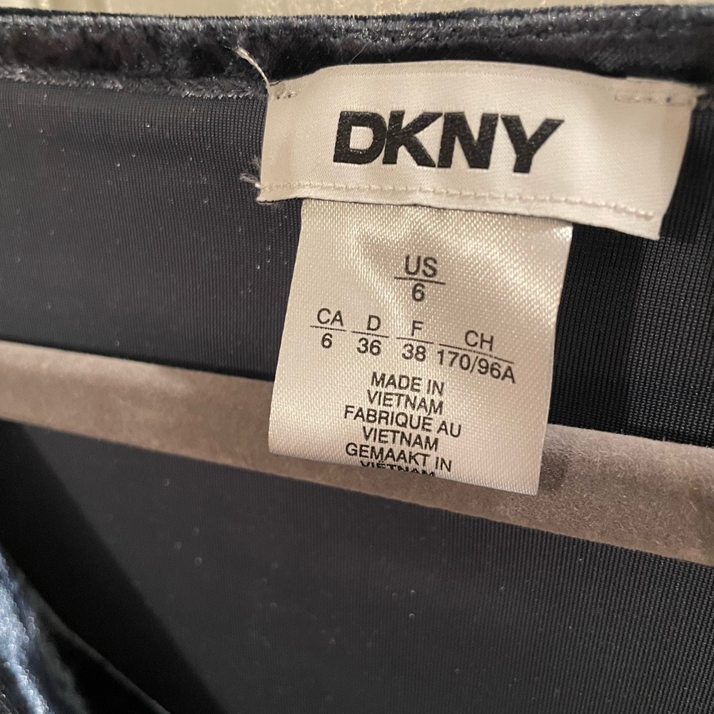 DKNY Velvet Off-Shoulder Dress Size 6 - Picture 2 of 5